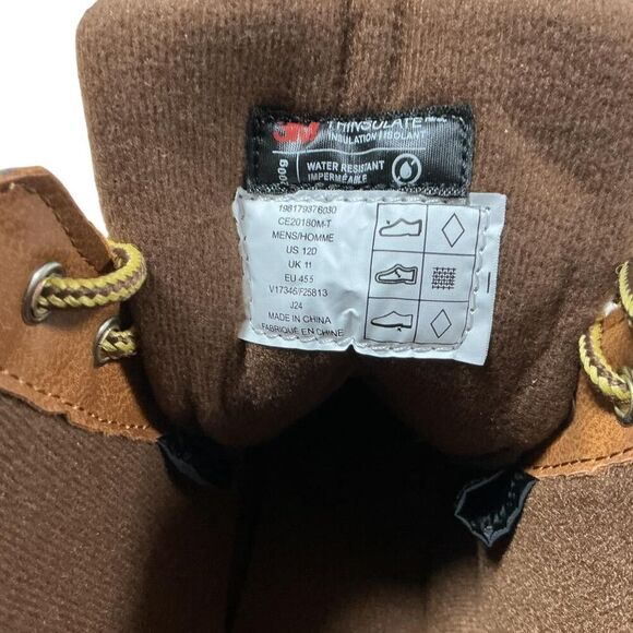 Lands End Haze Duck Boots Mens 12 Brown Water Resistant 3M Thinsulate Insulation main image 8